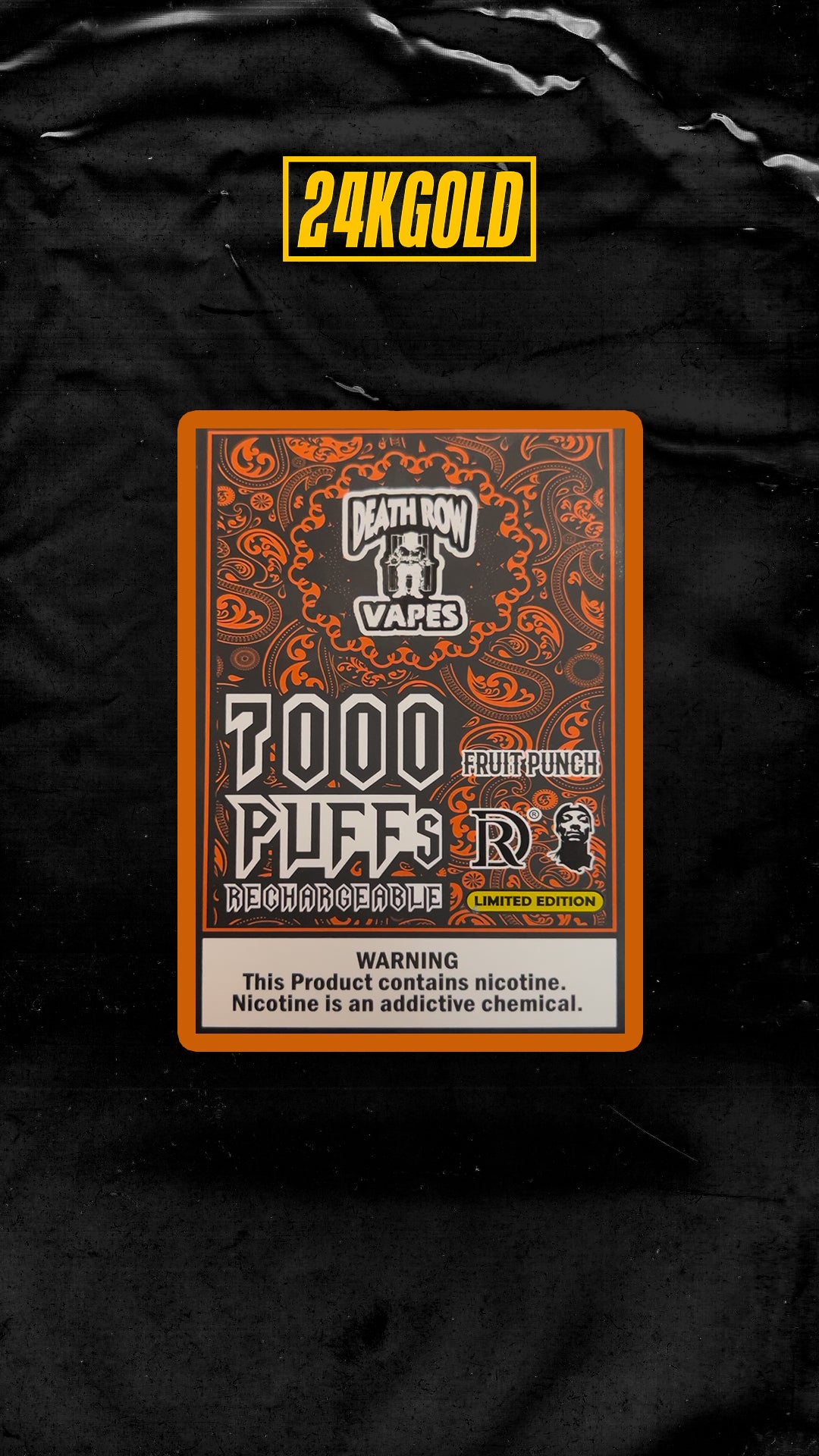 Death Row Vapes - Nicotina - Edición Limitada 7000 Puffs