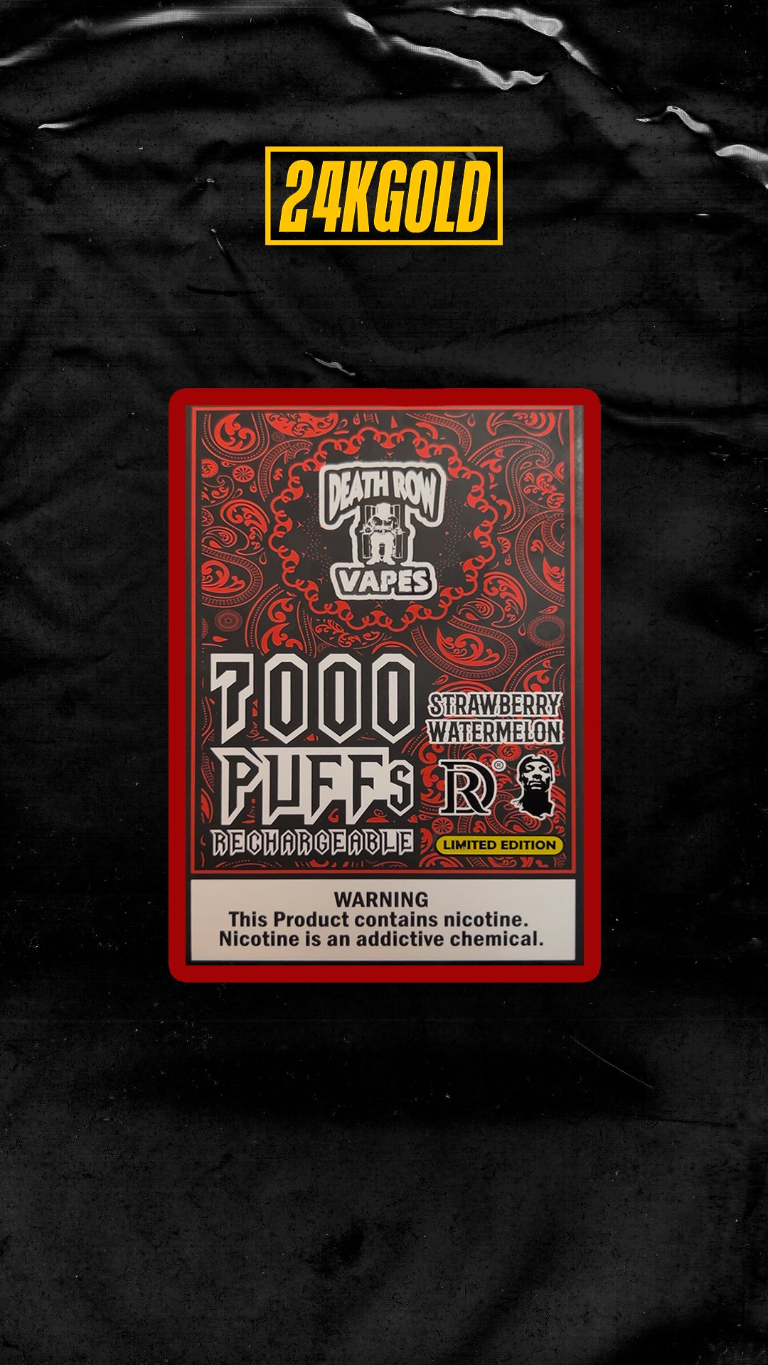 Death Row Vapes - Nicotina - Edición Limitada 7000 Puffs